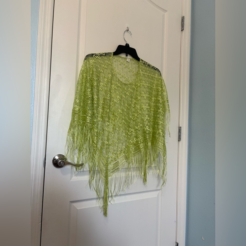 KOLOB Vibrant Green Lace Top